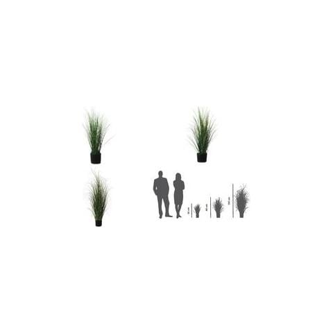 Pianta Artificiale Erbe H. 80 Cm Pvc Verde K700131 - Foto 1