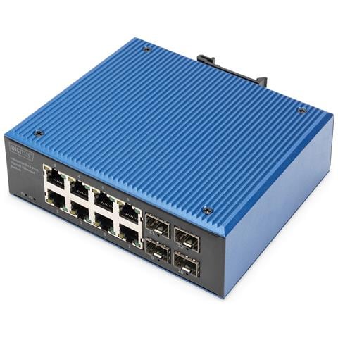 Switch industriale a 8 + 4 porte Gigabit Ethernet - Foto 1