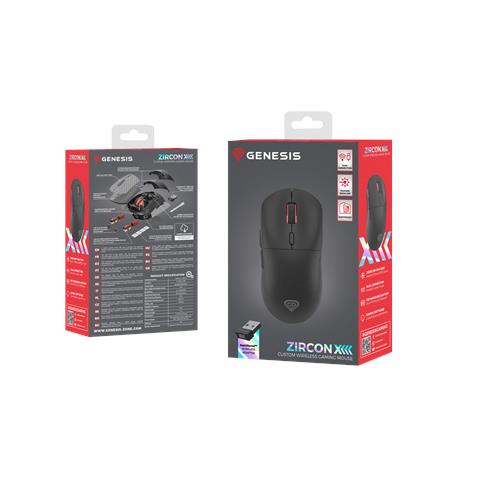 GENESIS Zircon XIII mouse Gaming Ambidestro RF Wireless + USB Type-C Ottico 26000 DPI - Foto 2