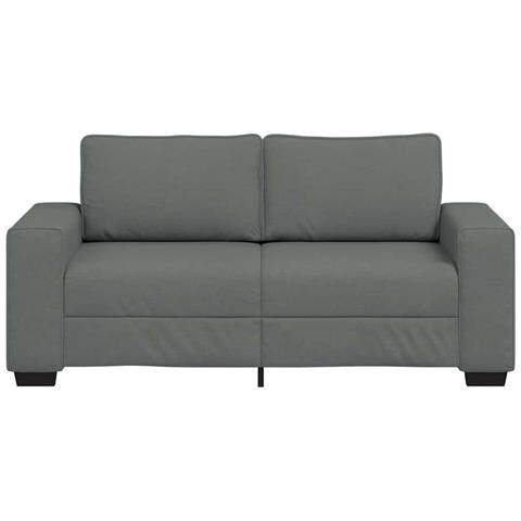 Divano a 2 Posti Grigio Scuro 140 cm in Tessuto - Foto 9