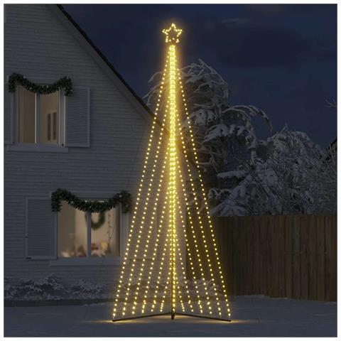 Albero Di Natale A Led 789 Led Bianco Caldo 476 Cm - Foto 3