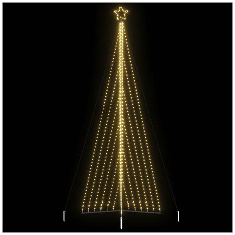 Albero Di Natale A Led 789 Led Bianco Caldo 476 Cm - Foto 1