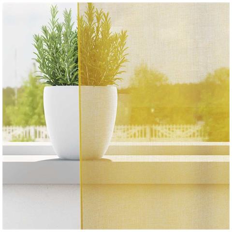 Tende In Voile Con Occhielli 2 Pz Giallo - Foto 3