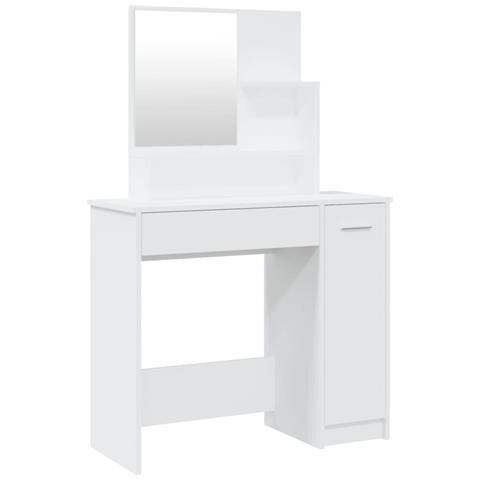 Lusso Casadino -  Toeletta Con Specchio Bianco 86,5x35x136 Cm - Foto 1