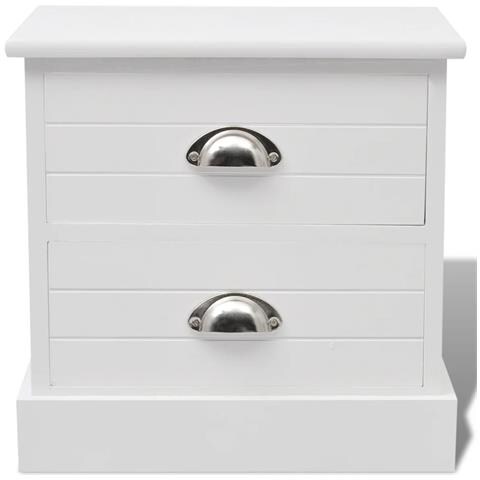 Lusso Casadino -  Comodino In Stile Francese Bianco - Foto 2