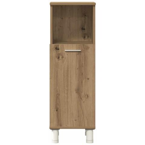 Set Mobili da Bagno 3 pz Rovere Artigianale Legno Multistrato - Foto 9