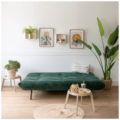 Anatoledivano Letto A 3 Posti In Velluto Verde - Foto 8