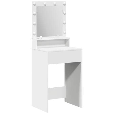 Toeletta  con luci LED Bianca 50x41x135 cm - Foto 1