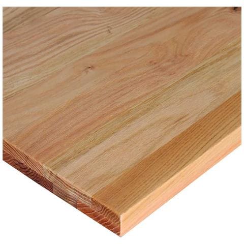 Banco Lavoro Marrone Chiaro 140x60x81,5cm Legno Massello Rovere - Foto 9