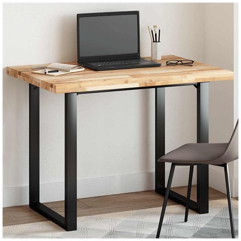 Piano Tavolo Rettangolare 120x70x4cm Legno Massello di Acacia - Foto 2