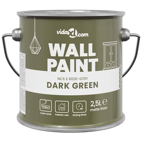 Pittura murale Verde scuro 16.5 x 16.5 x 15.9 cm - Foto 1