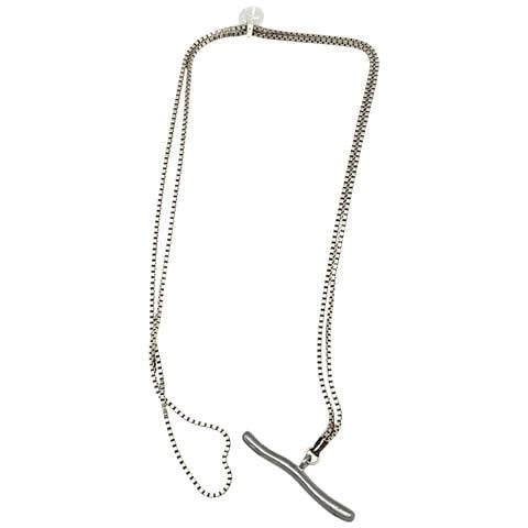Collana Con Pendente Doppio O Lungo In Argento 90 10µ - Foto 2