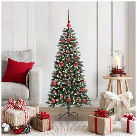 Albero di Natale artificiale con 150 LED Verde 120 cm - Foto 2