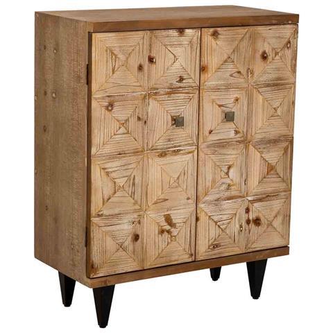 Mobile Da Ingresso In Legno Con 2 Ante Marroni 74x38x96h Cm - Foto 1