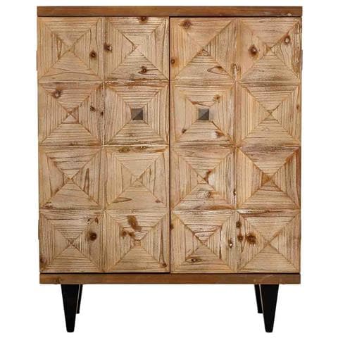 Mobile Da Ingresso In Legno Con 2 Ante Marroni 74x38x96h Cm - Foto 2