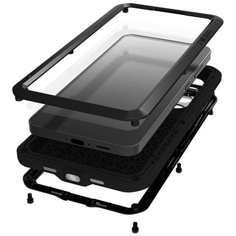 Pellicola Protettiva per Galaxy S24 FE - Silicone+Vidrio+Metallo, Argento - Foto 4