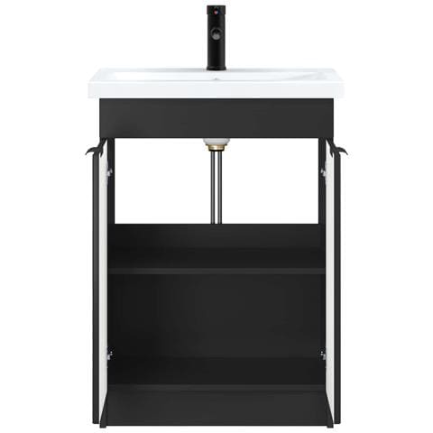 Set di mobili per il bagno Nero 56 x 37,5 x 81 cm - Foto 2