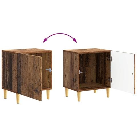 Comodino 2 pcs Legno antico 43 x 34,5 x 50 cm - Foto 9