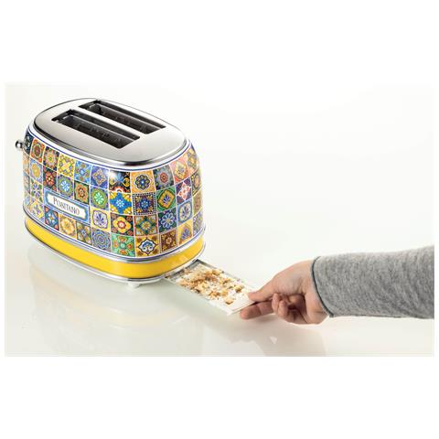 155 Tostapane Positano, 810W, 2 fette, 6 livelli di doratura, Vassoio raccogli briciole, Funzione defrost, Espulsione automatica, Senza pinze - Foto 6