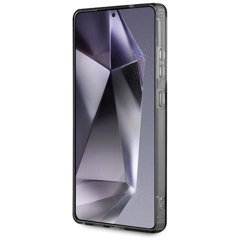 Custodia Nera Con Pietre Di Zirconio E Logo Per Samsung Galaxy S25 Ultra - Foto 1