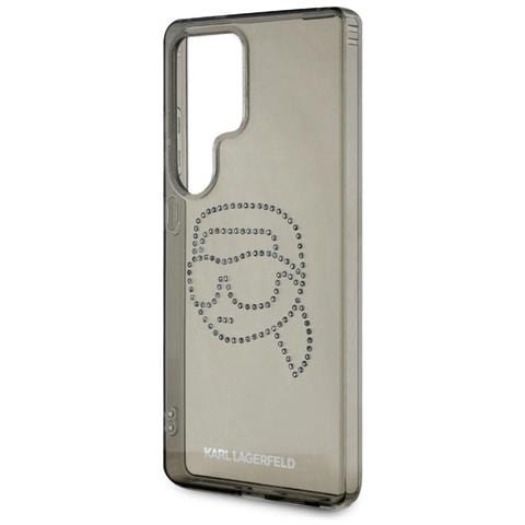 Custodia Nera Con Pietre Di Zirconio E Logo Per Samsung Galaxy S25 Ultra - Foto 2