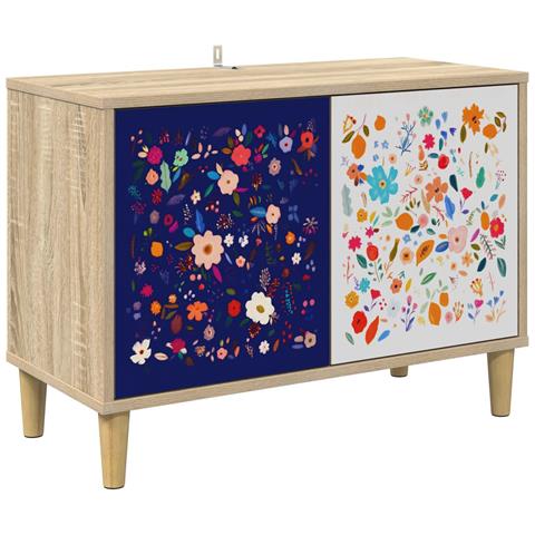 Mobile TV MAINZ 69 x 33 x 50 cm Sonoma Legno ingegnerizzato - Foto 1