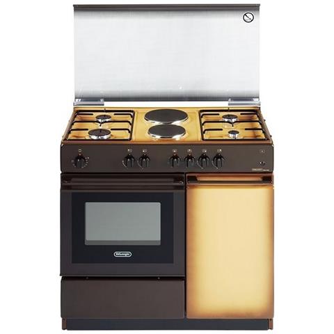 DE LONGHI Cucina Elettrica Smart SEK 8542 4 Fuochi a Gas + 2 Piastre Elettriche Forno Elettrico Statico da 40 Litri Classe B Dimensioni 86 x 50 cm Colore Coppertone DE LONGHI Cucina Elettrica Smart SEK 8542 4 Fuochi a Gas + 2 Piastre Elettriche Forno Elettrico Statico da 40 Litri Classe B Dimensioni 86 x 50 cm Colore Coppertone