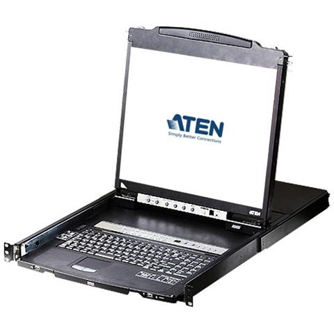 IDATA CL-5816N - Switch KVM USB-PS2 VGA 16 Porte LCD 19'' e Porta USB Dual Rail, CL5816N - Foto 1