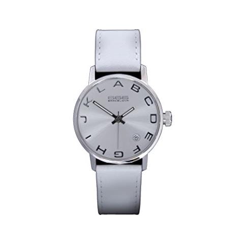 666Barcelona Orologio Analogico Quarzo Unisex Adulto con Cinturino in Pelle 666-271 - Foto 4