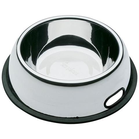 Nova Kc - Ciotola Antiscivolo Con Impugnatura Per Cani E Gatti Acciaio 78= Ø 29,3 X H 6,6 Cm - 1,5 L - Foto 1