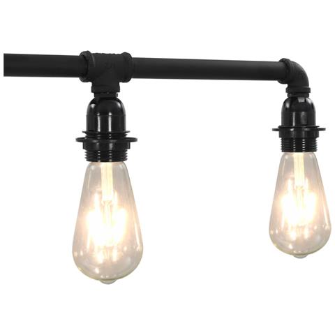 Lampadario Nero per 5 Lampadine E27 - Foto 6