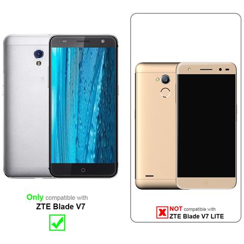 Custodia Compatibile Con Zte Blade V7 In Blu Metallico - Coperchio Protettivo In Silicone Tpu Flessibile - Foto 11