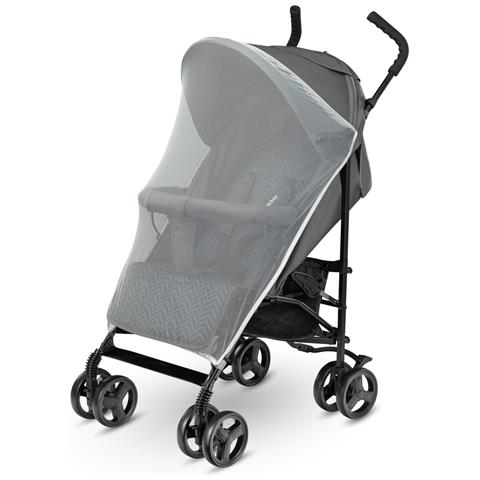 Elia Passeggino Leggero Pieghevole Zanzariera Coprigambe Parapioggia Blocco Ruote Da 6 Mesi Fino 15 Kg Grigio - Foto 2