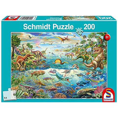 Schmidt Puzzle Scopri I Dinosauri 200 Pezzi, 56253 - Foto 1