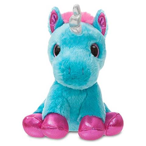World 60860 sparkle Tales Moonbeam Unicorno Peluche, Turchese, 17,8 cm - Foto 3