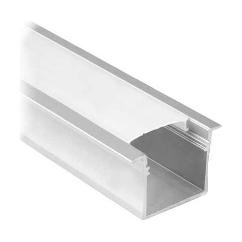 V-tac Vt-8119 Profilo In Alluminio Da 2m Milky Cover Per Striscia Led - Sku 3372 - Foto 1