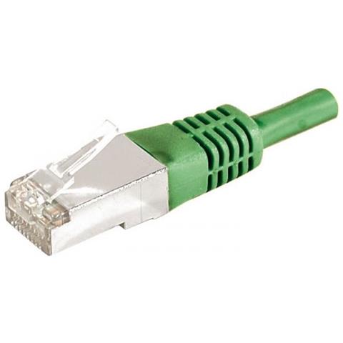 Patchkabel F / utp, Cat. 6a, Grn, 25,0 M Fr 10 Gigabit / s, Mit Besonders Schmalem Knickschutz (859557) - Foto 1
