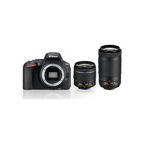 D5500 + AF-P DX NIKKOR 18-55mm VR + AF-P DX NIKKOR 70-300mm VR Kit fotocamere SLR 24.2MP CMOS 6000 x 4000Pixel Nero - Foto 1