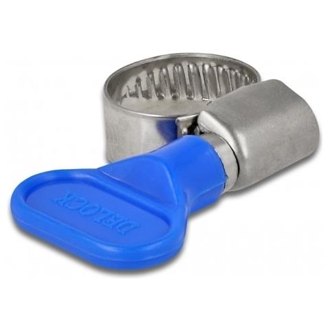 19404 Fascetta Per Manichetta Blu, Metallico Collare Per Vite (vite Senza Fine)  - Foto 1