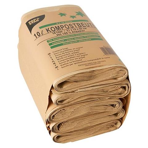 14186 sacchetto per rifiuti 10 L Marrone 50 pz - Foto 2