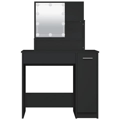 Toeletta Con Led Nero 86,5x35x136 Cm - Foto 12