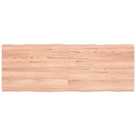 Piano Tavolo Marrone Chiaro 140x50x (2-4) cm Rovere Non Trattato - Foto 1