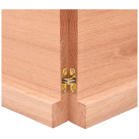 Piano Tavolo Marrone Chiaro 140x50x (2-4) cm Rovere Non Trattato - Foto 9