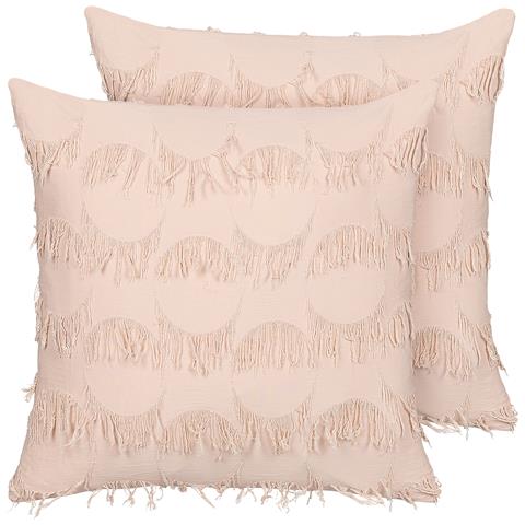 Cuscino Decorativo Agastache 45 X 45 Cm Geometrico Rosa - Foto 2