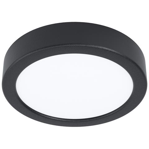 Plafoniera Moderna Fueva 5 In Acciaio Nero Led 11w 3000k Ip20 - Foto 1
