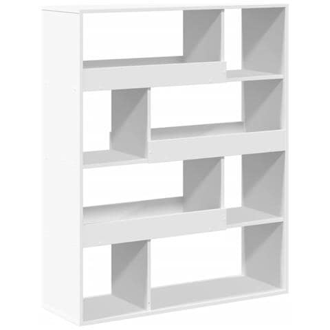 Libreria Bianca 100x33x125,5 Cm In Truciolato - Foto 2