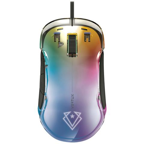 Mouse Gaming Phoenix Scocca Trasparente, 4 Effetti Rgb, Lumiflux, 12000 Dpi, 5 Pulsanti Programmabili - Foto 1