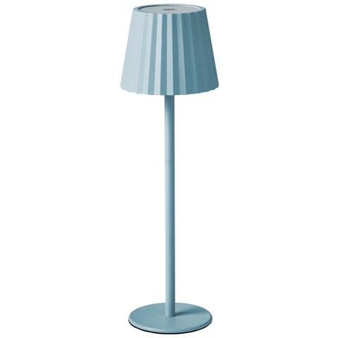 Lampada Da Tavolo Pombeiro Metallo Azzurro - Foto 2