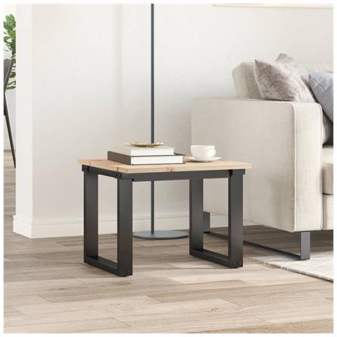 Piano Tavolo 50x50x1,7 Cm Quadrato In Legno Massello Di Pino - Foto 3