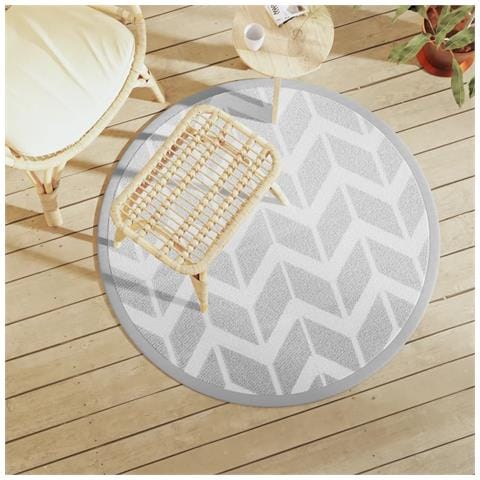 Tappeto Da Esterno Grigio 120 Cm In Pp - Foto 1